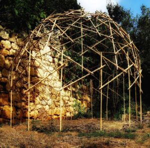Dôme pergola en bambou - Julien Cordier