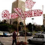 Char de Carnaval, bambou, ficelle, tissus, Marseille, 2010. Julien Cordier