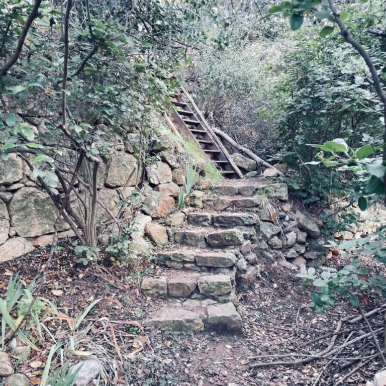 Escalier en pierre IA