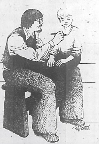 un dessin de claude lapointe publie en 1986 dans les dna dans une page qui lui est consacree photo dr 1728329948